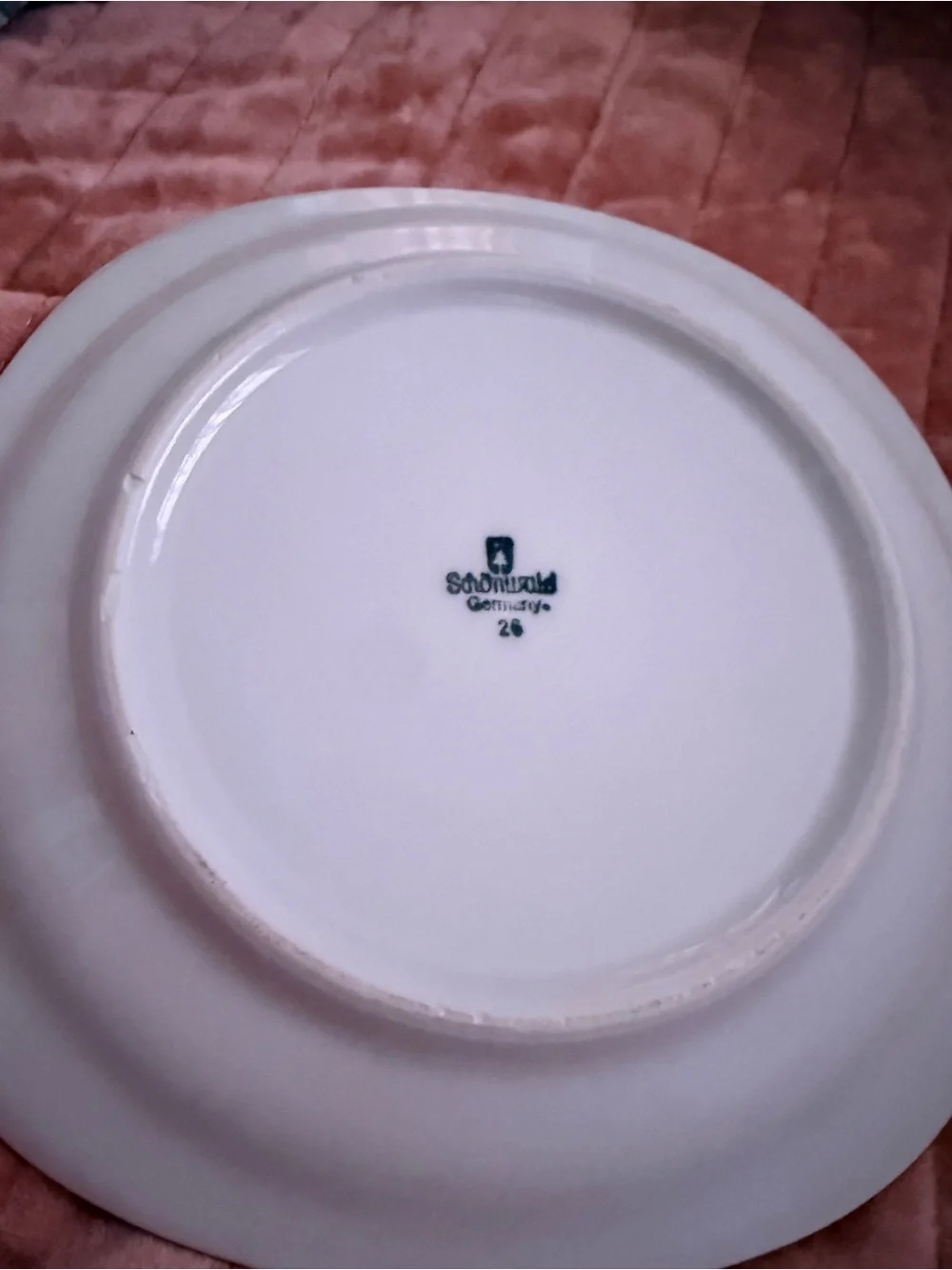 Vintage Schönwald Germany Floral Porcelain Dish Gold Trim